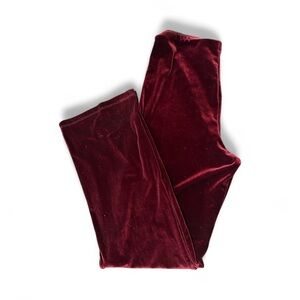 EUC Moda International Velvet Wine Leggings